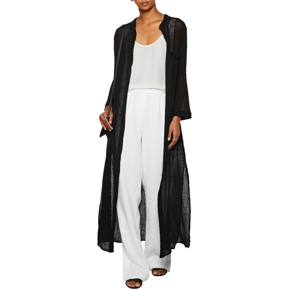 enza costa maxi shirt dress